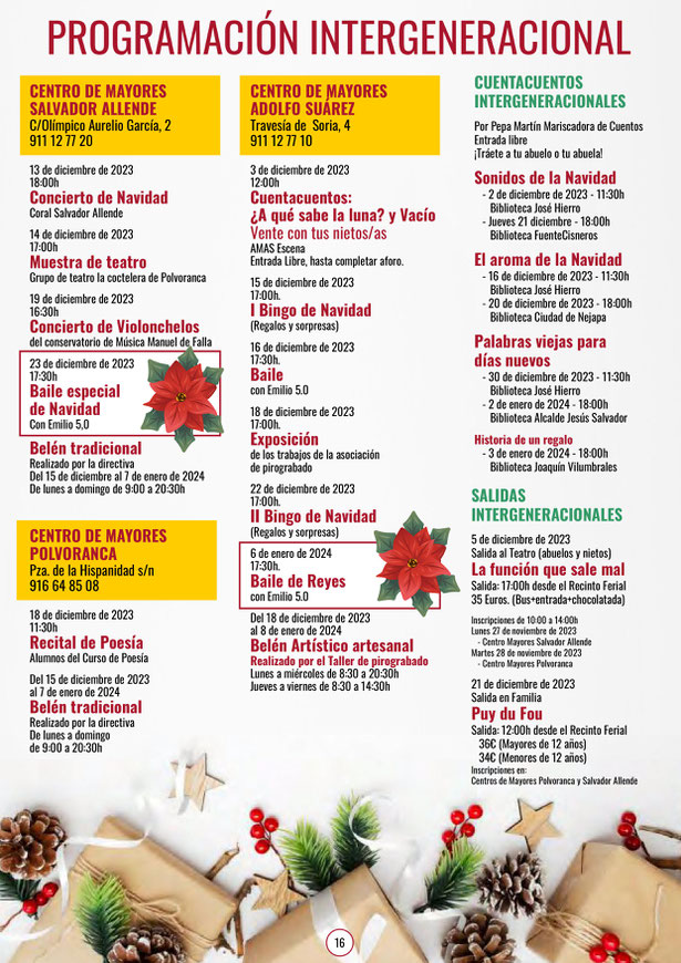 Programa de la Navidad en Alcorcon