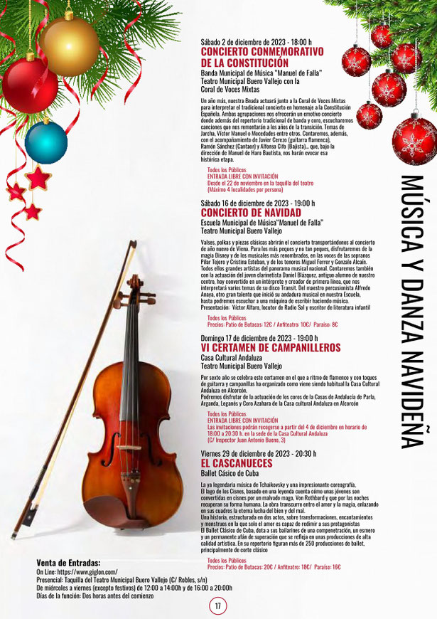 Programa de la Navidad en Alcorcon