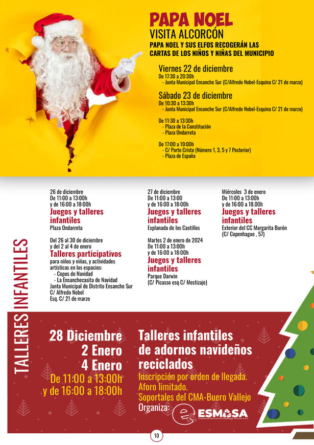 Programa de la Navidad en Alcorcon