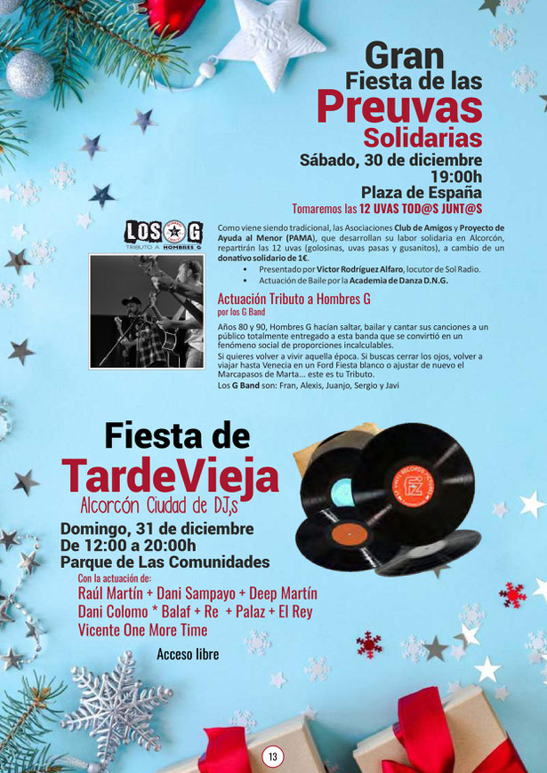 Programa de la Navidad en Alcorcon