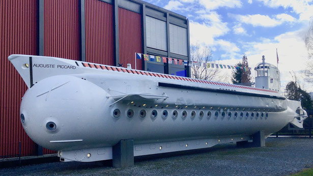 Das Tauchboot "Mésoscaphe" von Auguste & Jacques Piccard