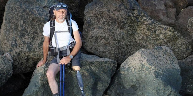 Thierry Troupeau s'est attaqué au GR10 le 22 mai dernier : 900 kilomètres de marche, des dénivelés de 2800 mètres... Une partie de plaisir. © Photo Bertrand Lapègue