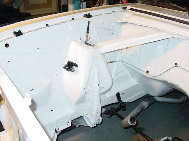 Fresh white paint