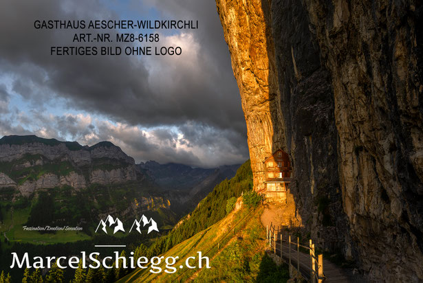 Marcel Schiegg Fotografie, Berggasthaus Aescher, Sonnenaufgang, Wildkirchli, Ebenalp, Alpstein