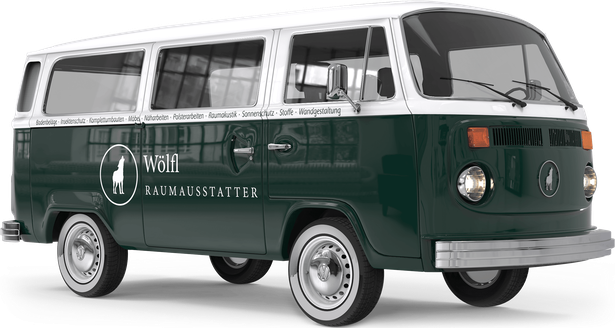 Rendering der Gestaltung des Wölfl VW T2 Busses