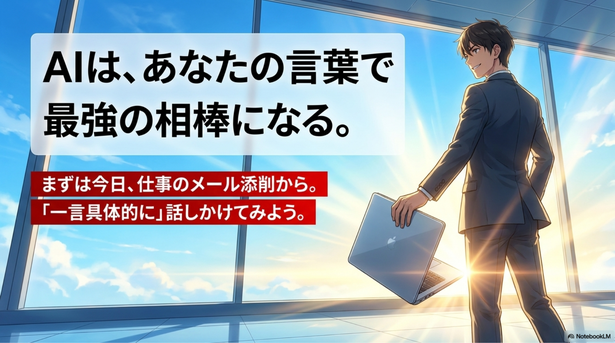 言葉を少し具体的にするだけでチャットGPTは最強の相棒になる