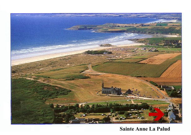 Ferienwohnung Wernze in der Bretagne  Sainte Anne la Palud - Luftbild