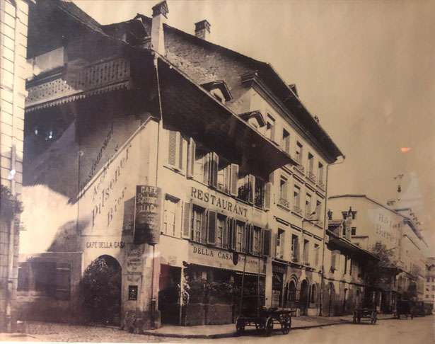 Historische Aufnahme Restaurant Della Casa Bern