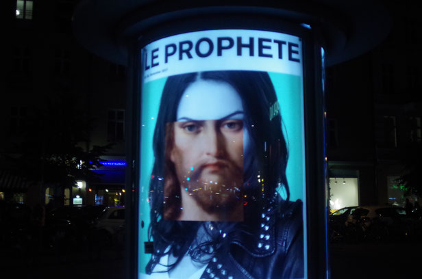 Jesus als Rebell in Lederjacke ( Berlin)