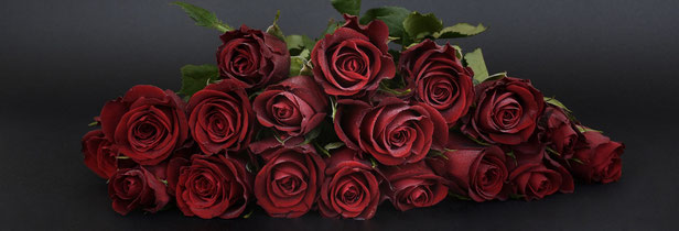 Hochzeitstag - rote Rosen