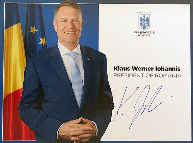 Autograph Klaus Iohannis Autogramm