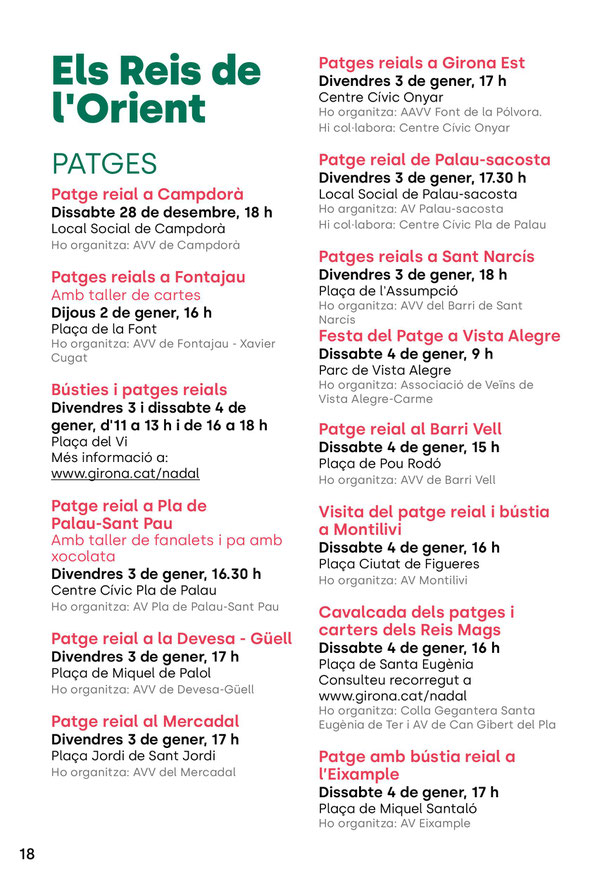 Programacio nadalenca a Girona