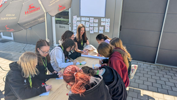 Junge Leaderinnen im Workshop "Wer ist eigentlich Führungskraft und was macht diese aus?"