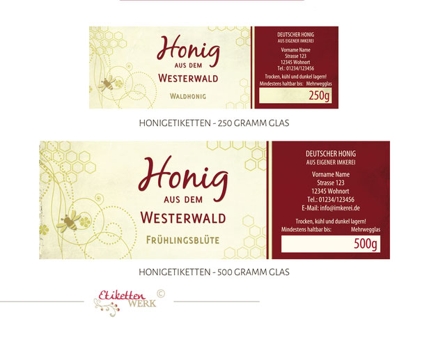 Honigetiketten, Design für Honig, Honigglasetiketten, Etiketten, Imker, Honiggläser Honig Labels honig etikett honigetikett honigglas label bienen imker bienenhonig honigglasetikett honiglabel honigetiketten 