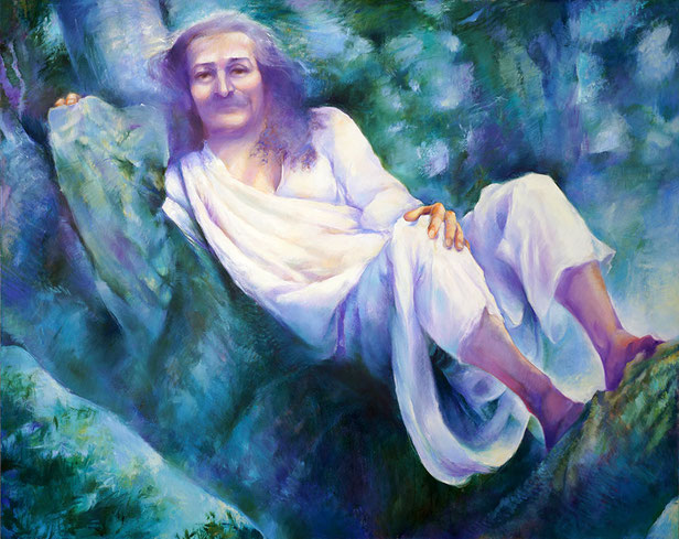 Meher Baba In a Tree. Sufism Reoriented holds the copyrights.