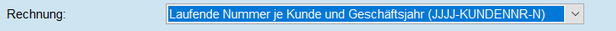 Laufende Nummer je Kunden und Geschäftsjahr