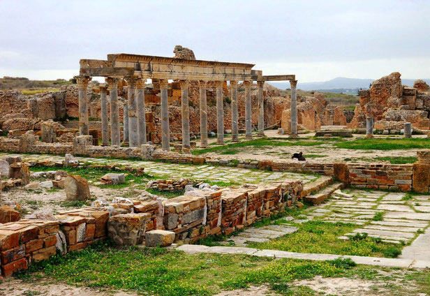 Roman buildings were abandoned and fell into ruins.
