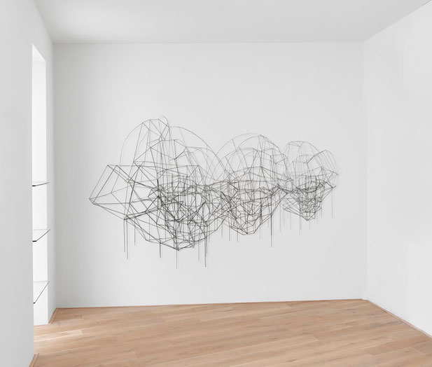 Modell – 3 Ansichten in Perspektive, Cut out; Print auf Transparentpapier, 220 x 140 cm, 2026