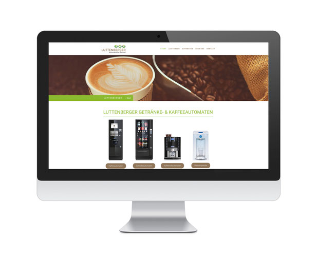 Luttenberger Kaffeeautomaten Website, SEO Optimierung & Google AdWords Kampagne