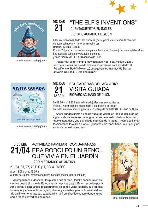 Programa de la Navidad en Gijon
