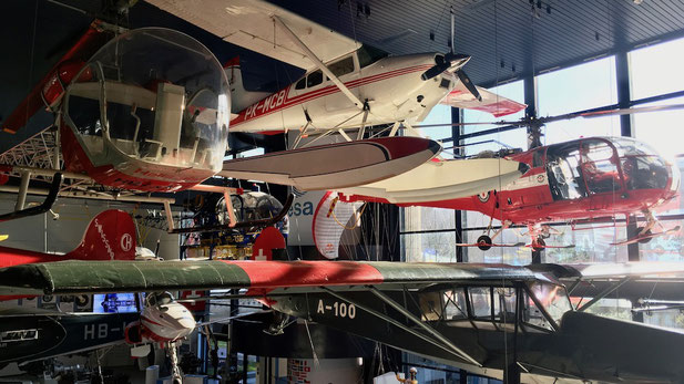 ausgestellte Flugzeuge