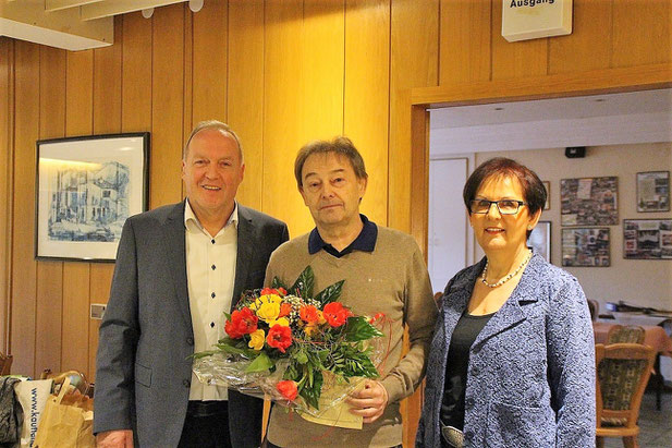 v.l Dieter Dewes, Wolfgang Hargarter und Melitta Melchior