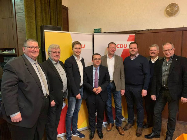 v.l Johann Peltzer, Toni Schäfer, Dennis Meisberger, Roland Theis, Dirk Schäfer, Timo Backes, Hermann Scharf, Andreas Wita