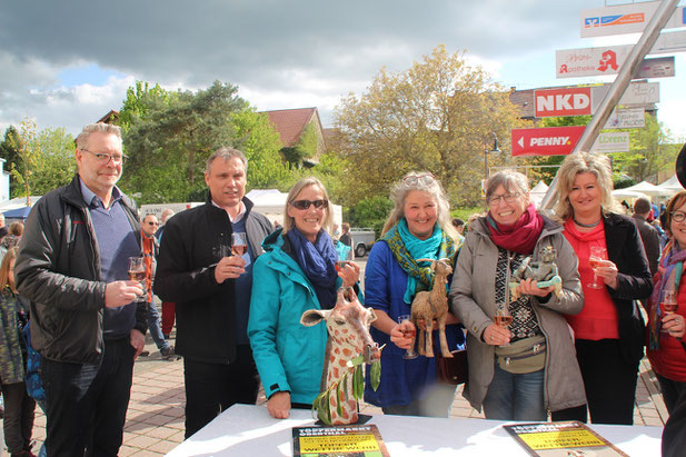 v.l: Axel Haab, Stephan Rausch, Ute Andre Engelhard, Marie Chantal Marx, Susanne Bartram, Christine Schuler KSK, yvonne Molter