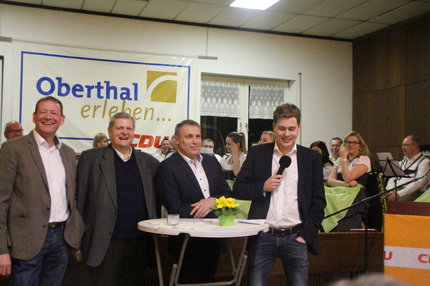 v.l: Dirk Schäfer, Hermann Scharf, Stephan Rausch, Dennis Meisberger