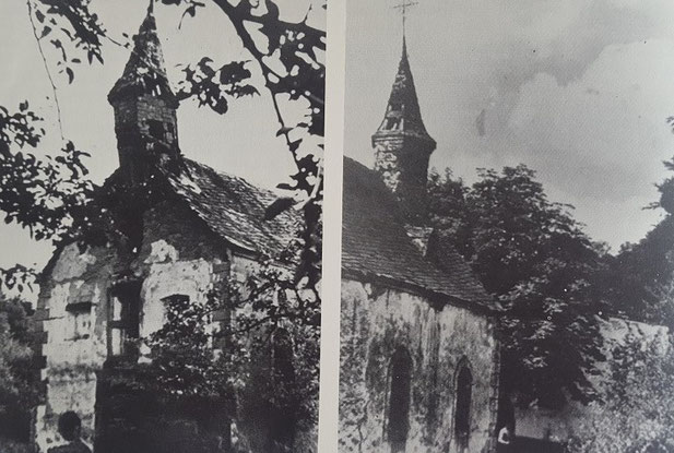Die Kapelle kurz vor dem Verfall