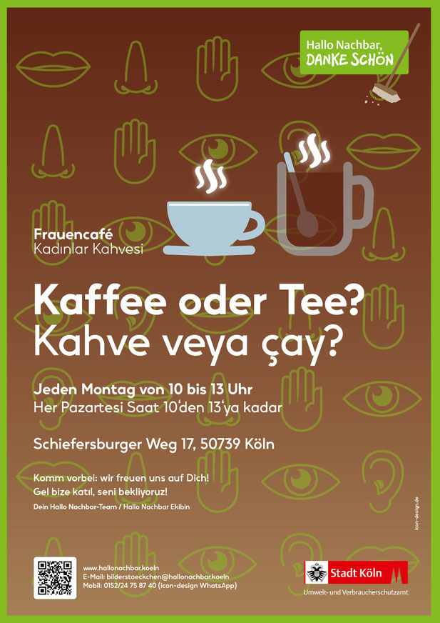 Einladungsplakat Frauencafé Bilderstöckchen