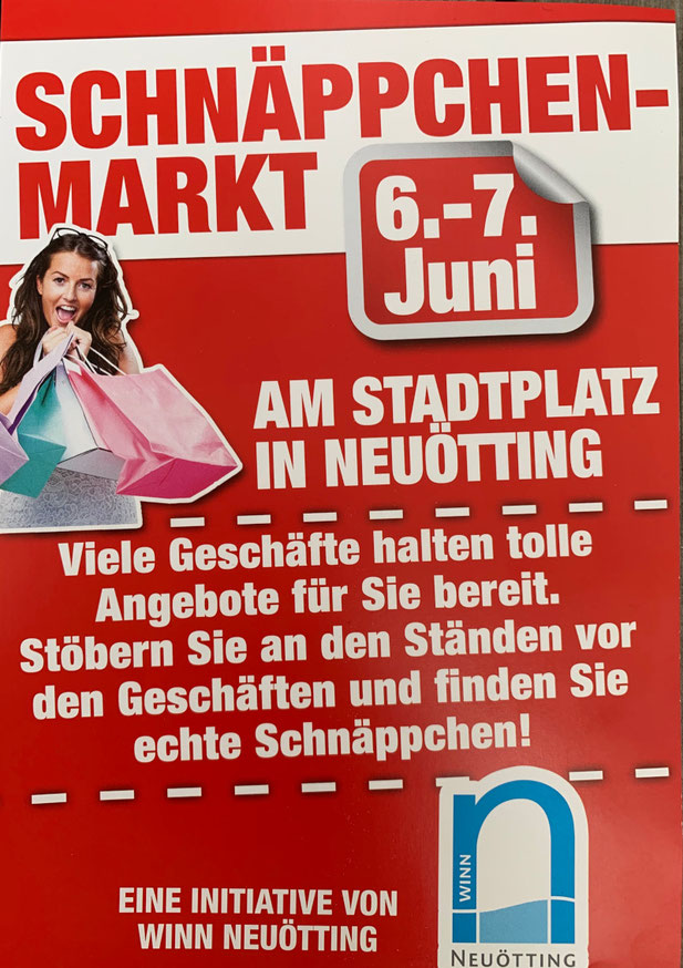 Plakat Schnäppchenmarkt 2019