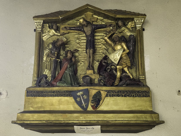 Bild: Kreuzigungsszene in der Chapelle Notre-Dame de Dambach-la-Ville