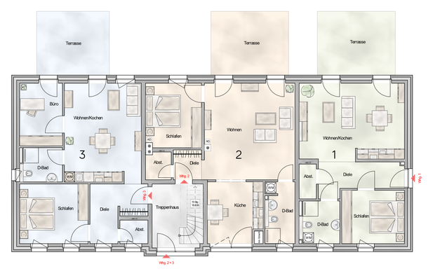 Wohnen an der Schlei – Grundriss Wohnung 2
