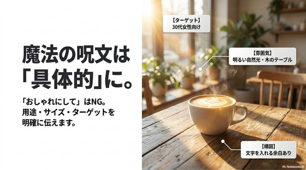 私が実践して感じた失敗は、最初から「売れる画像」を狙いすぎたことです。  最初の100枚は、見た目はきれいでも用途が曖昧で、販売ページでもSNSでも反応が弱い画像になりました。
