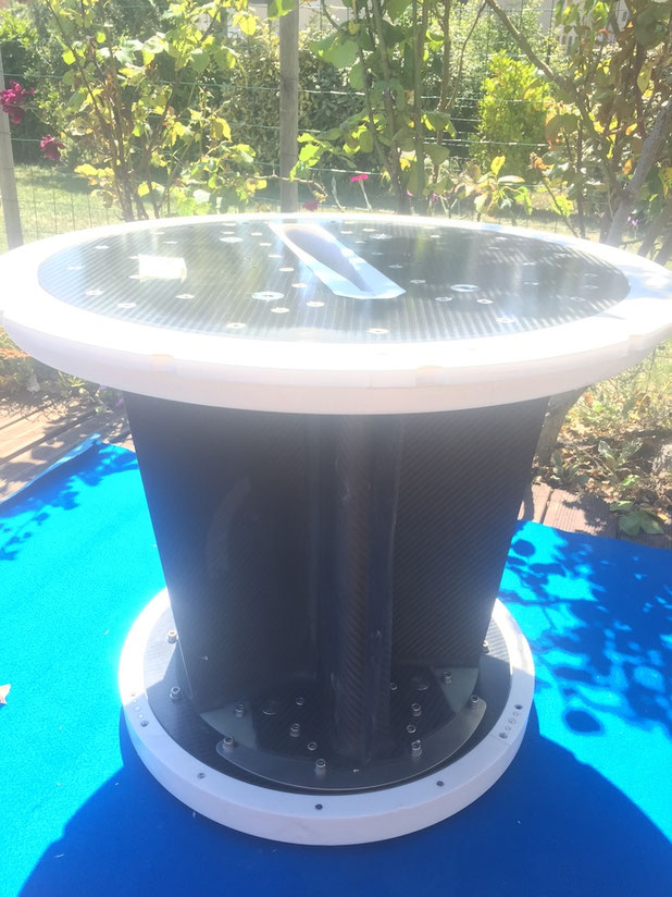 New rudder bucket assembly for Moonwave.