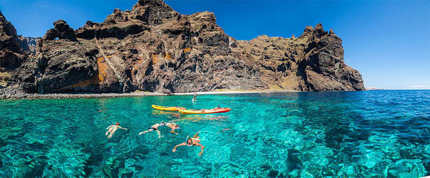 ruta en kayak los gigantes Tenerife