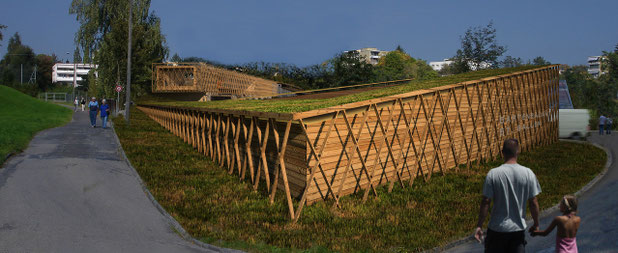 wettbewerb st. gallen entwurf drahtler architekten planungsgruppe dortmund holz