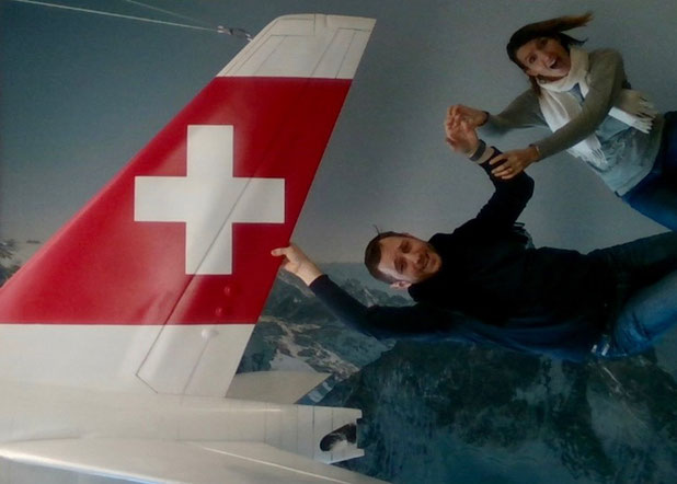 Fotobooth im Flugzeug
