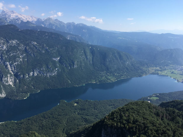 Bohinj Lake from Vogel mountain.