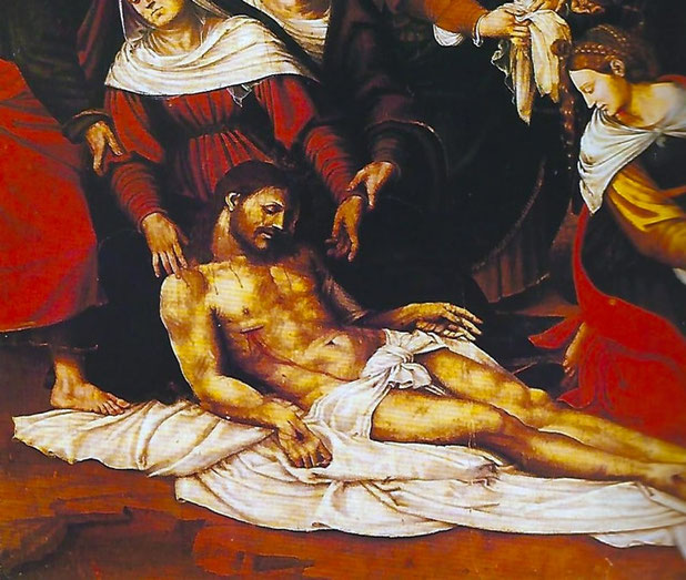 Lloros delante del cadaver de Cristo-obra de Vicente Macip.