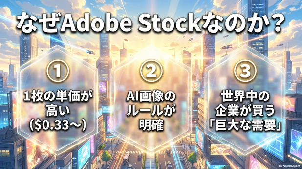 初心者におすすめなのはAdobe Stockです。