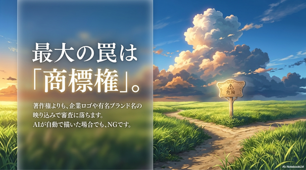 著作権と商標権には注意が必要です