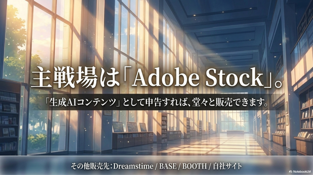 Adobe Stockでも販売できます
