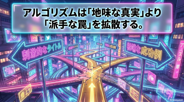 アルゴリズムが「派手な情報」を広げる