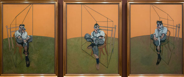 photo of a triptych by Francis Bacon called Three Studies Of Lucien Freud