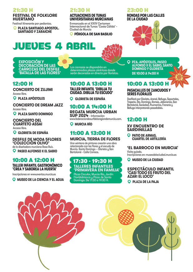 Programa de las Fiestas de la Primavera en Murcia