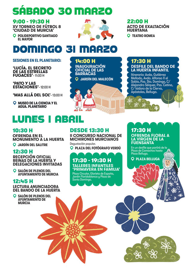 Programa de las Fiestas de la Primavera en Murcia