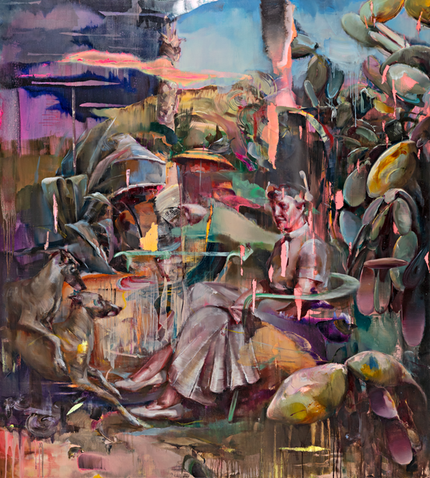 Hoax invisible 2018 | Oel-auf-Leinwand | 220 × 200