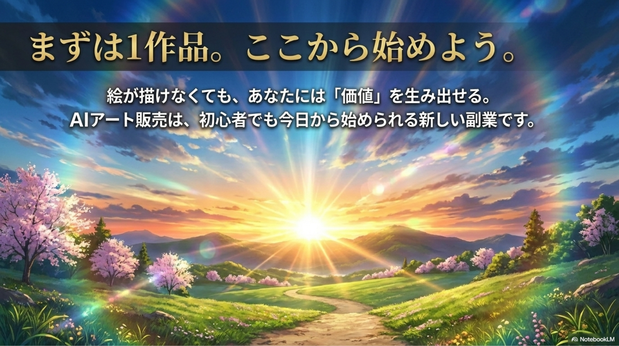 結論：AIアート販売は  初心者でも始められる新しいAI副業です。